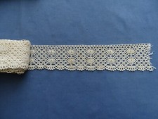 Cucito Fascia bordo cotone ricamato anni '20 mtl 10 h 6,5 sartoria antico nuovo
