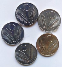 10 Lire  Italia anni 1973 1975