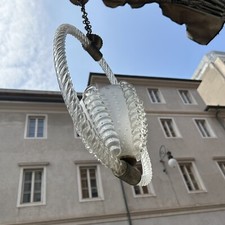 LAMPADA CIONDOLO 50s BAROVIER VENINI VETRO MURANO ITALIAN DESIGN CHANDELLIER