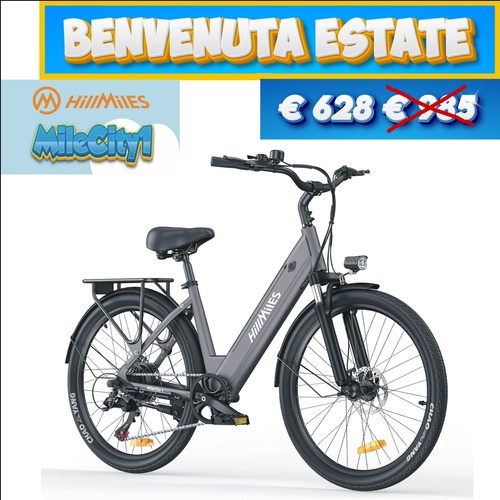 Bicicletta elettrica hillmiles - elettrica,