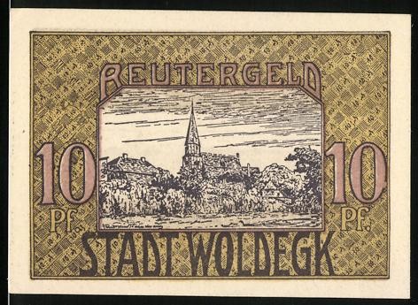 Notgeld woldegk pfennig - woldegk,,
