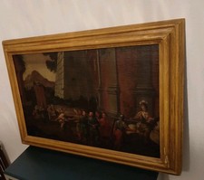 Dipinto Olio Su Tela Del 700.