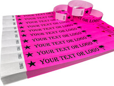 Braccialetti in Tyvek Stampati Personalizzati Con Il Tuo Testo O Logo Personaliz