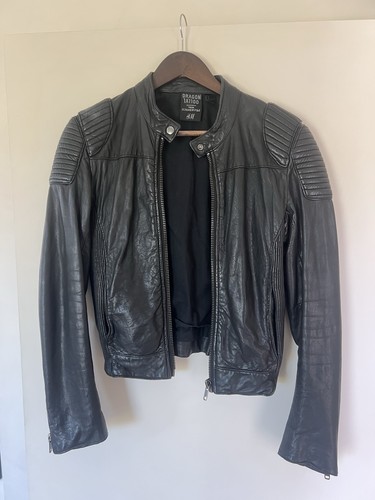 Giacca biker pelle dragon - biker,