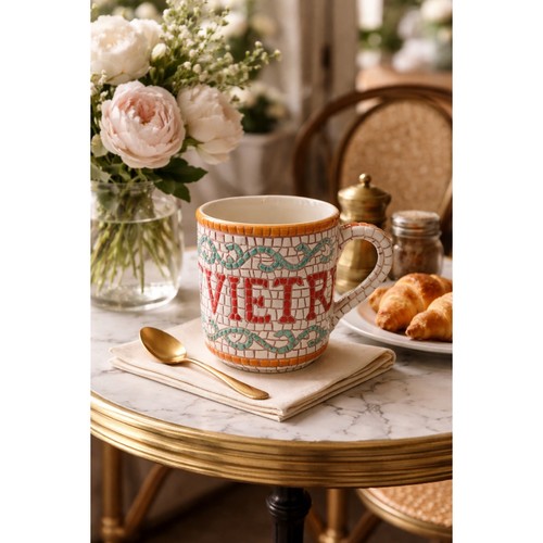 Tazza caffè vietri stile - vietri,