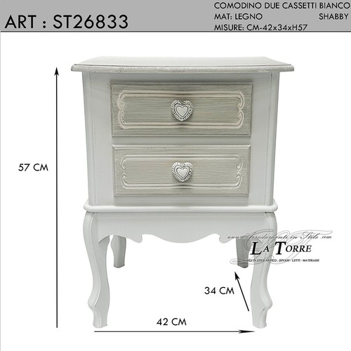 Comodino stile shabby - , classico