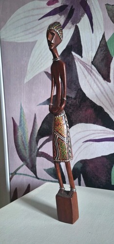 Statua africana legno - in,