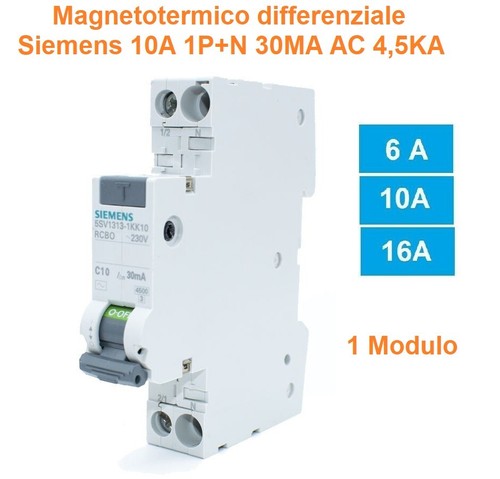 Differenziale magnetotermico - differenziale,