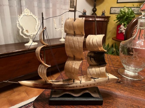 Modellino antico barca - antico, vela