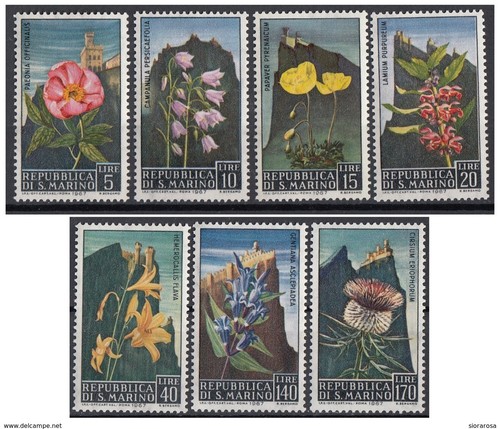 San marino 1967 flowers fiori - flowers,