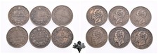 REGNO D'ITALIA 2 centesimi 1867 Torino LOTTO 6x monete Vittorio Emanuele II