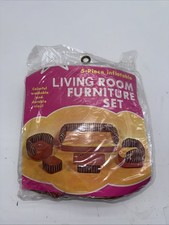 Barbie SuperStar Mattel 1977 set 5 pezzi mobili a righe marroni