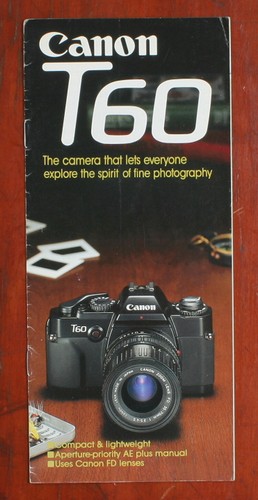 Canon t60 brochure vendita - t60,