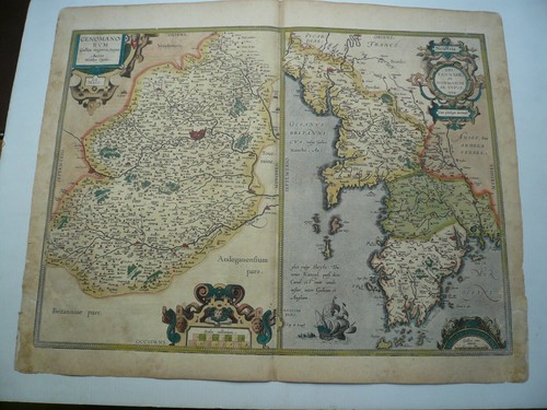Ortelius bretagna normandia - bretagna,,