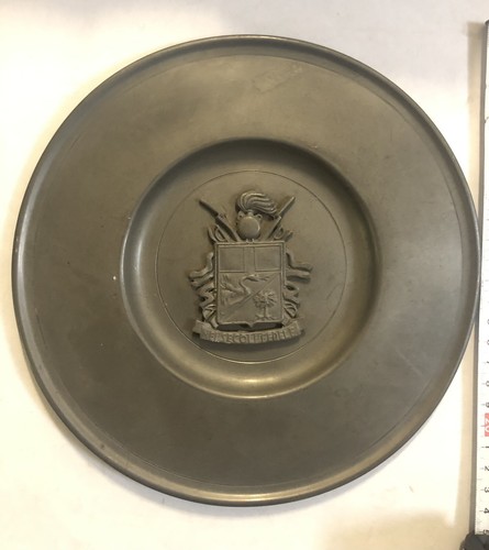 Crest piatto peltro - piatto,
