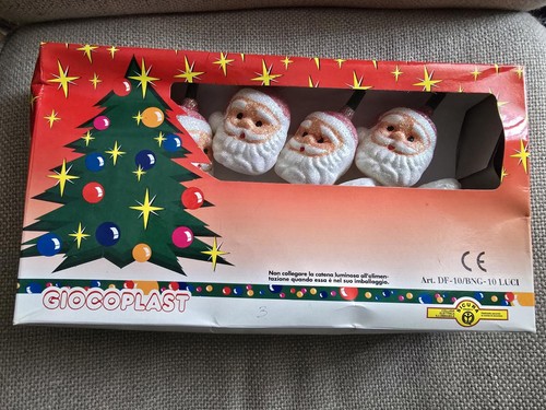 Luci natale vintage babbo - luci,