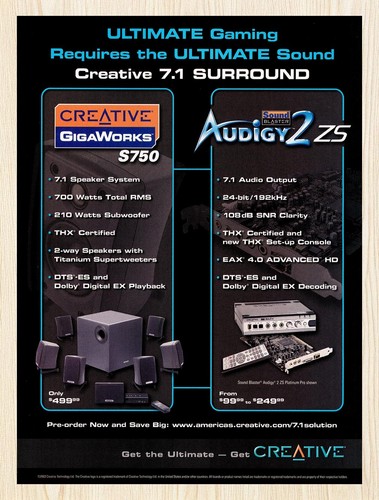 2003 creative surround - creative, 7.1