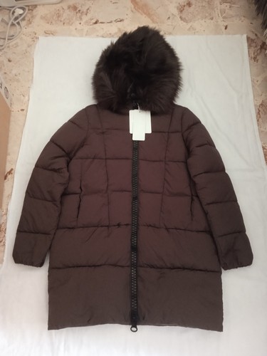 Piumino lungo verde scuro - , con