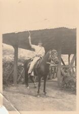 B4 -  Foto Photo Fotografia Anni 30 - Uomo a Cavallo