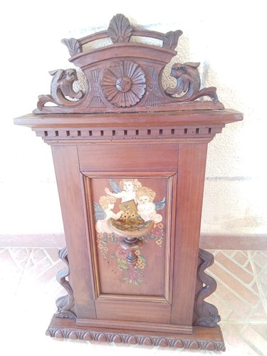Antica alzatina legno con - alzatina,