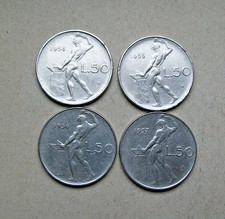 1954 1955 1956 e 1957 4 MONETE