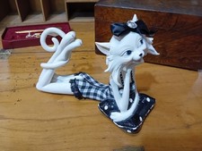 Ceramic Cat Figurine Approx 9