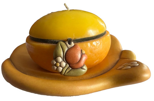 Candela thun con piattino - candela,