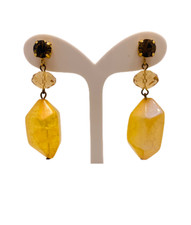 ORECCHINI A PERNO CON STRASS E