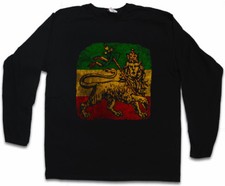 MAGLIETTA MANICA LUNGA LEONE DI GIUDA III BOB RASTA MARLEY GIAMAICA RASTAFARI SKA