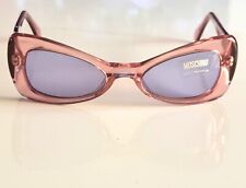 Occhiali da sole da donna Moschino Nuovi Anni 90 Rosa Vintage 