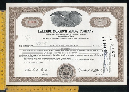 Certificato azionario