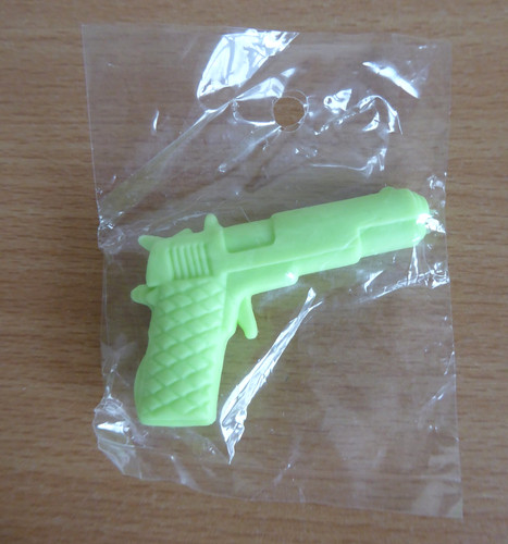 Vintage neon green gun - vintage,