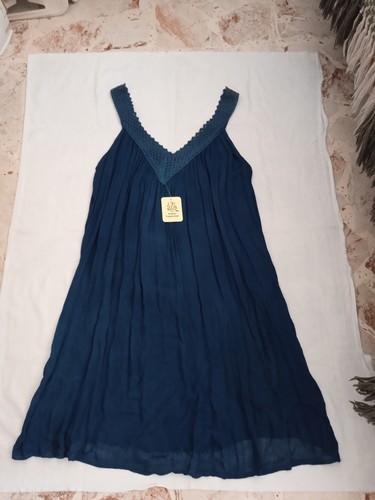 Vestito longuette estivo blu