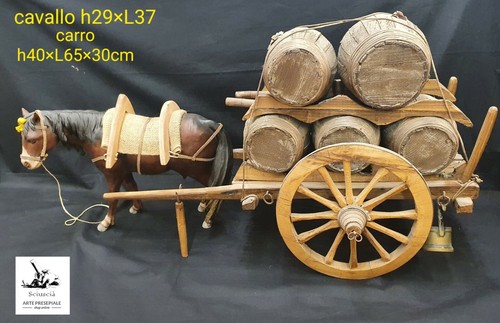 Pastore presepe carro con - presepe,
