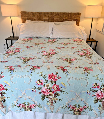 Copriletto vintage floreale - 2,