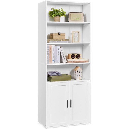 Libreria ripiani con ante - 6,