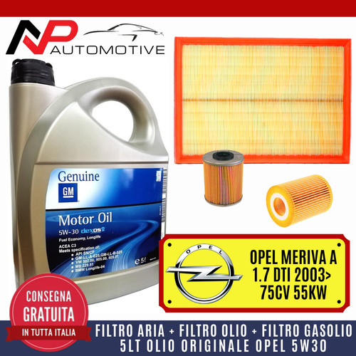 Kit tagliando opel meriva - kit,