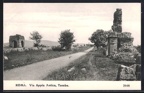 Roma via appia - roma,, tomba