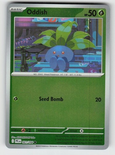 Reverse holo oddish 001 094 - oddish, 001/094