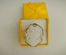 Anello in Argento dorato Cammeo originale artigianale regolabile