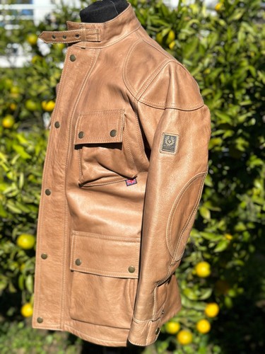 Giacca pelle belstaff - pelle, pantera