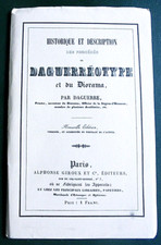 HISTORIQUE ET DESCRIPTION DES PROCEDES DU DAGUERREOTYPE DAGUERRE 1839 ANASTATICA