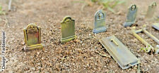Scala N lapidi croci 1:160 cimitero chiese tombe tomba set 13 pezzi