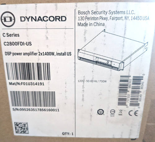 Nuovo dynacord c2800fdi dsp - dynacord, c2800fdi-us