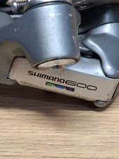Ricambi bici d'epoca retrò Shimano 600 deragliatore posteriore gabbia corta R...
