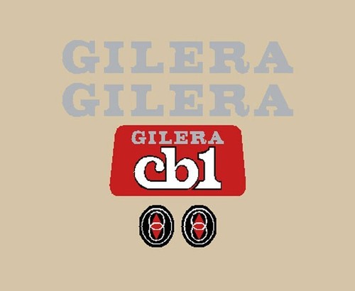Gilera cb1 serie adesivi - gilera,