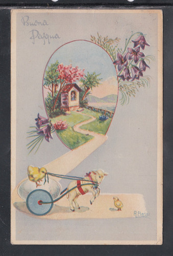 Cartolina buona pasqua pulcini - cartolina,