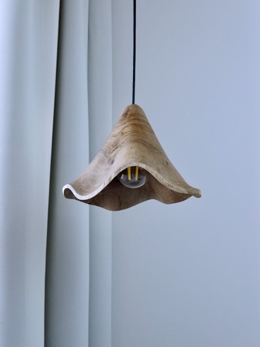 Handmade wooden pendant light - handmade,