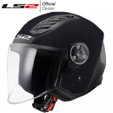 Casco Jet LS2 OF616 Airflow II 2 Nero Lucido Interno Removibile Prese D'Aria