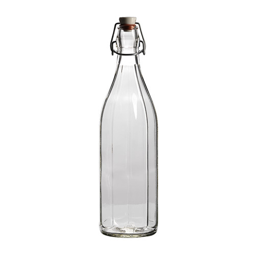 Bottiglia litro in - in, vetro